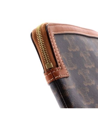 Small Zip Pouch Triomphe Coated Canvas