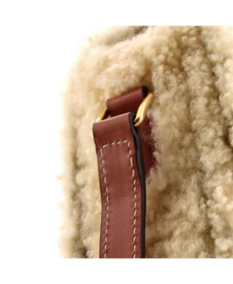 Medium Triomphe Shoulder Bag Shearling