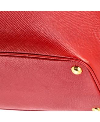 Medium Cuir Double Tote Saffiano Leather