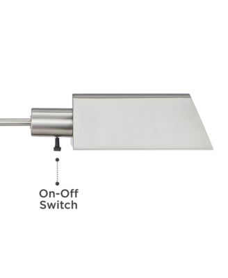 Jenson Traditional 54" Tall Standing Floor Lamps Set of 2 Lights Swing Arm Pharmacy Adjustable Brushed Nickel