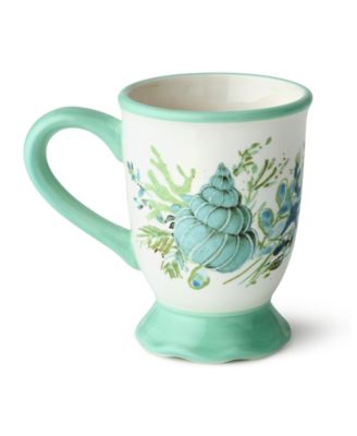 Sea Glass Ceramic Mugs, Set of 4