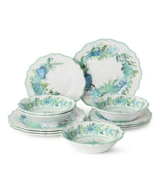 Sea Glass 12-Piece Dinnerware Set, Service for 4