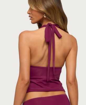 Women's Billey Metal Ring Halter Top