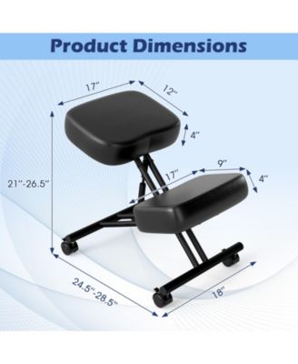 Height Adjustable Kneeling Chair Posture Correction Stool