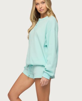 Women's Baila Waffle Henley Top