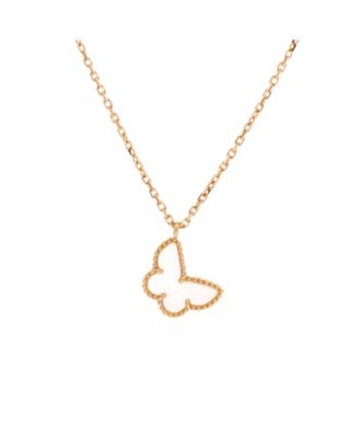 Pre-Owned Van Cleef & Arpels Sweet Alhambra Butterfly Pendant Necklace - 18k yellow gold