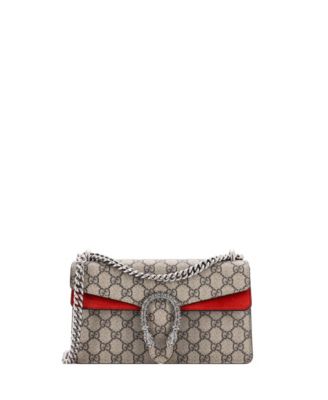 Small Dionysus Bag GG Coated Canvas with Crystal Embellished Metal