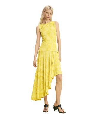 Women's Asymmetric printed dress