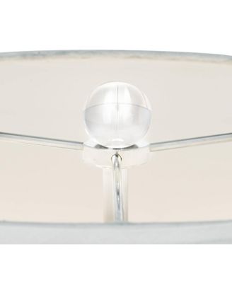 Modern Table Lamp High with USB Dimmer Stacked Crystal Spheres Drum Shade for Bedroom Living Room Desk Bedside