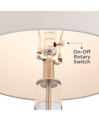 Marnie 27 3/4" Tall Curved Modern Coastal Table Lamps Set of 2  Art Glass Living Room Bedroom (Colors May Vary)