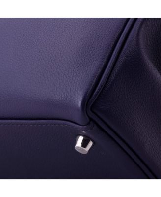 Kelly 28 Handbag Verso Evercolor with Palladium Hardware