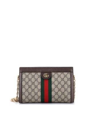 Small Ophidia Chain Shoulder Bag GG Coated Canvas