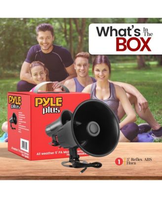 All-Weather Mono Trumpet Horn Speaker - 5" Portable PA Speaker with 8 Ohms Impedance and 25 Watts Peak Power