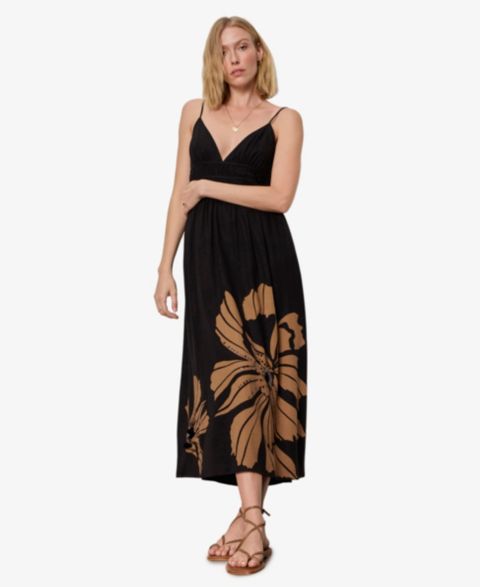 Женское платье Sanctuary Mira Embellished Volume V-Neck Maxi, цвет: Macro Lotus