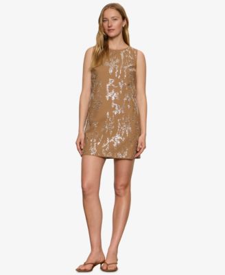 Women's Brown Embellished & Sequin Dresses | Macy's