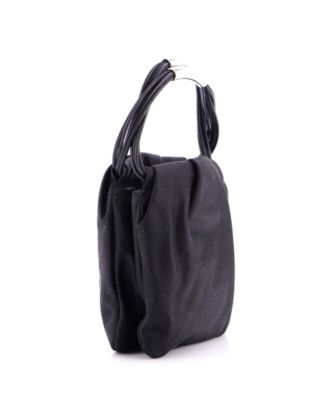 Mini Pochon Top Handle Bag Satin