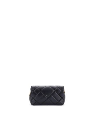 Mini Medusa Icon Chain Flap Bag Quilted Leather