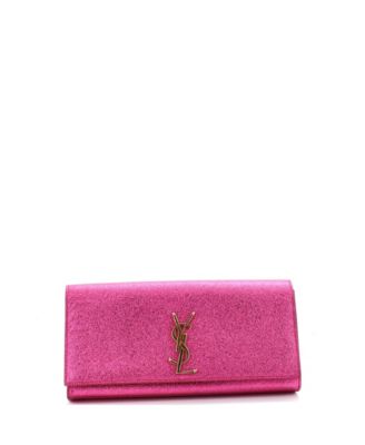 Long Classic Monogram Clutch Metallic Calfskin