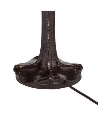 Table Lamp 25" High Tiffany Style Stained Glass Art Shade for Living Room Family Bedroom Bedside Nightstand