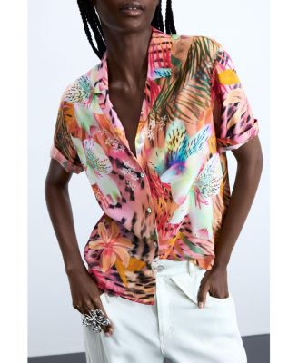 Women's Short-sleeve tropical shirt