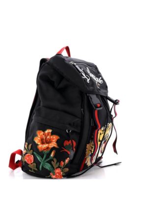Techpack Backpack Embroidered Techno Canvas