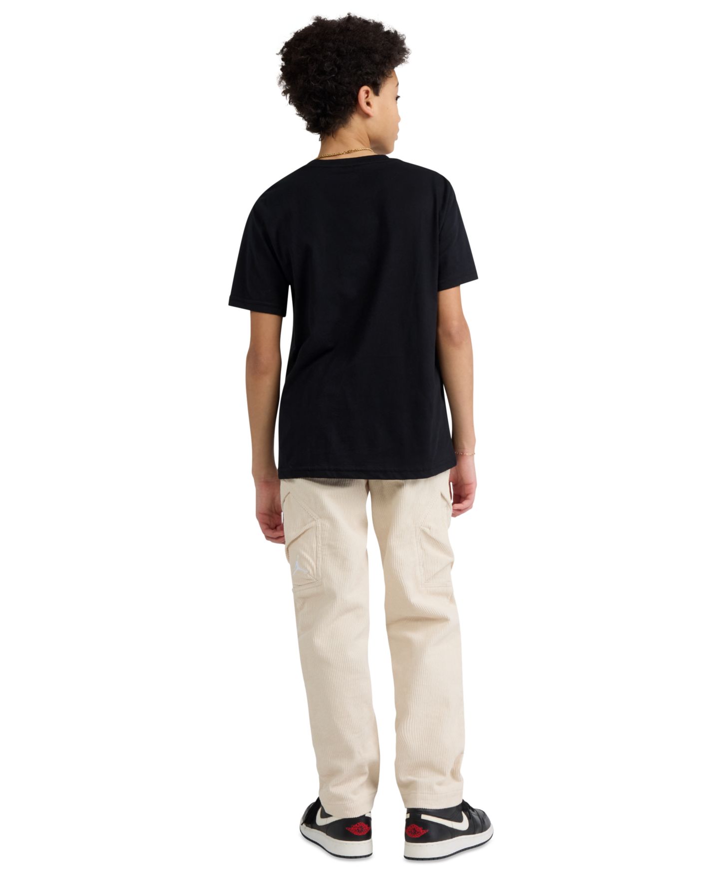Футболка Jordan Arched Swish 23 Short-Sleeve T-Shirt для мальчиков, цвет: Чёрный — фото 4