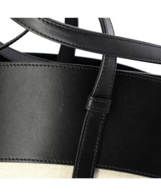 Small Charming Tote Canvas with Leather