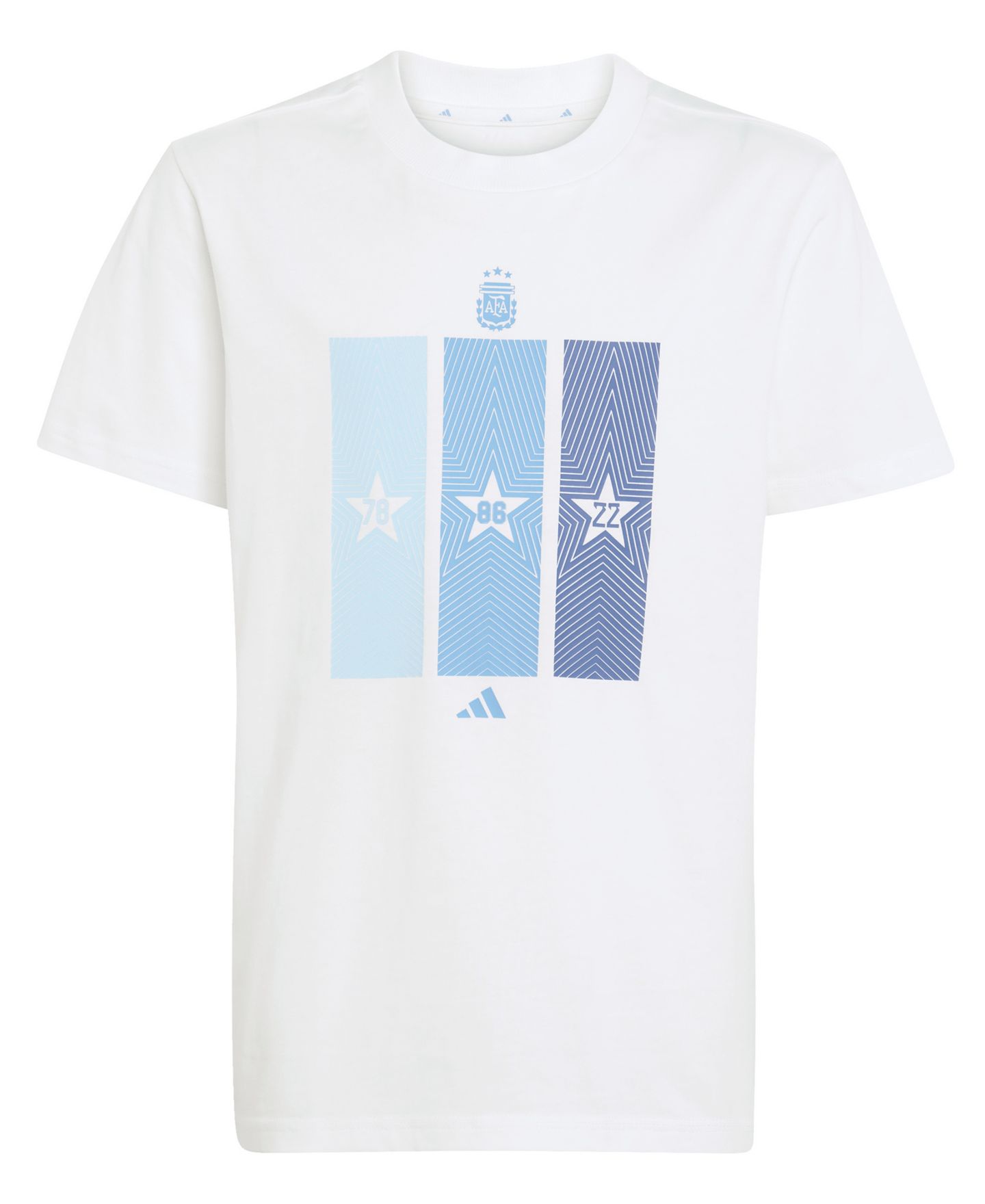 Детская футболка adidas Argentina Home Short-Sleeve, цвет: Белый — фото 1