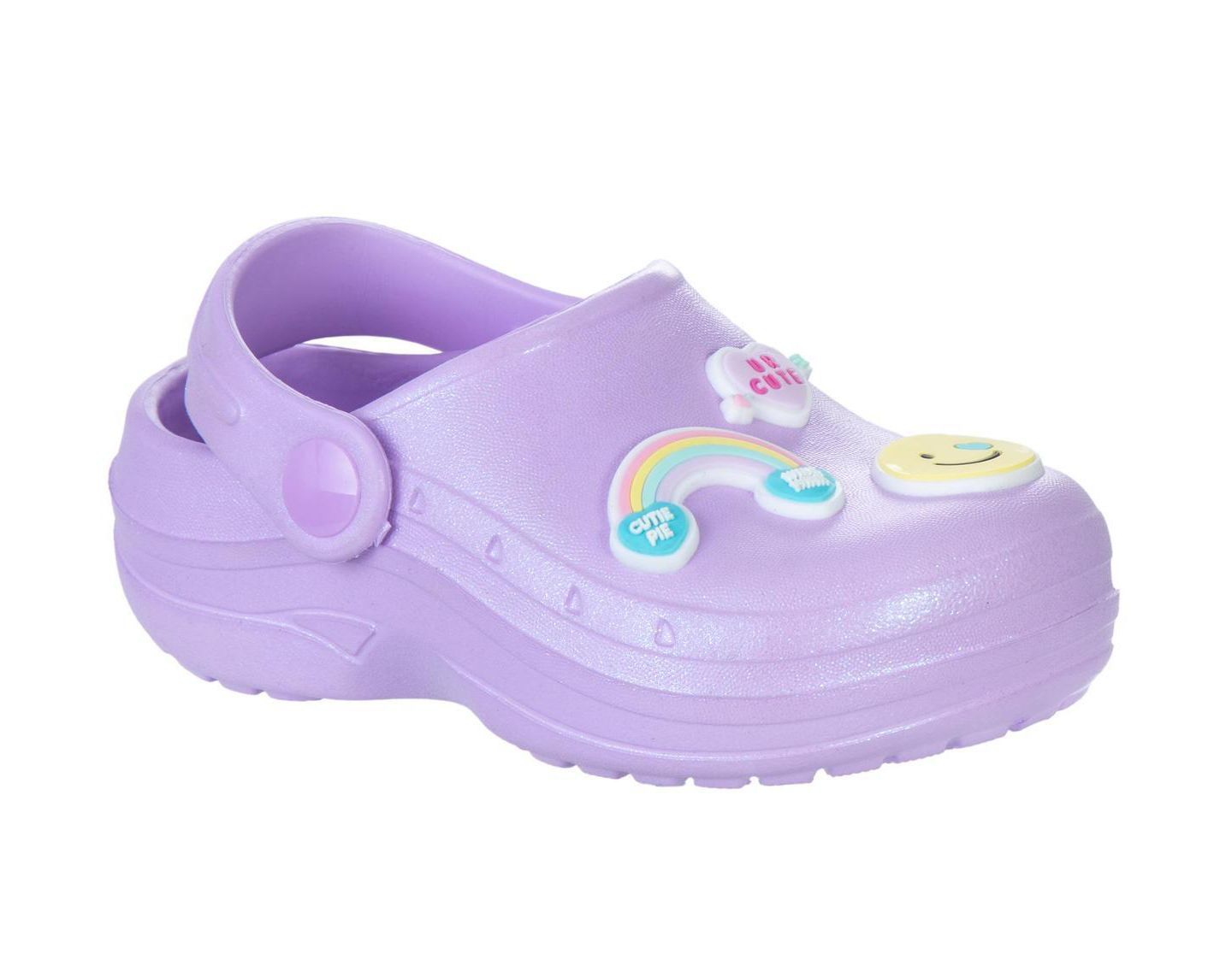 Сабо Sweethearts Candy & Rainbow Design Clogs для девочек, цвет: Фиолетовый — фото 1