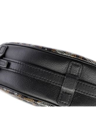 Hirondelle Shoulder Bag Coated Canvas and Leather