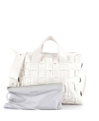 Large Stretch Cassette Briefcase Maxi Intrecciato Leather