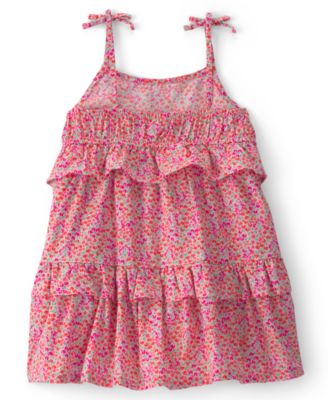 Girls' 2T-5T Floral Ruffle Tiered Dress