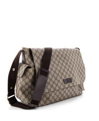 Diaper Bag GG Coated Canvas