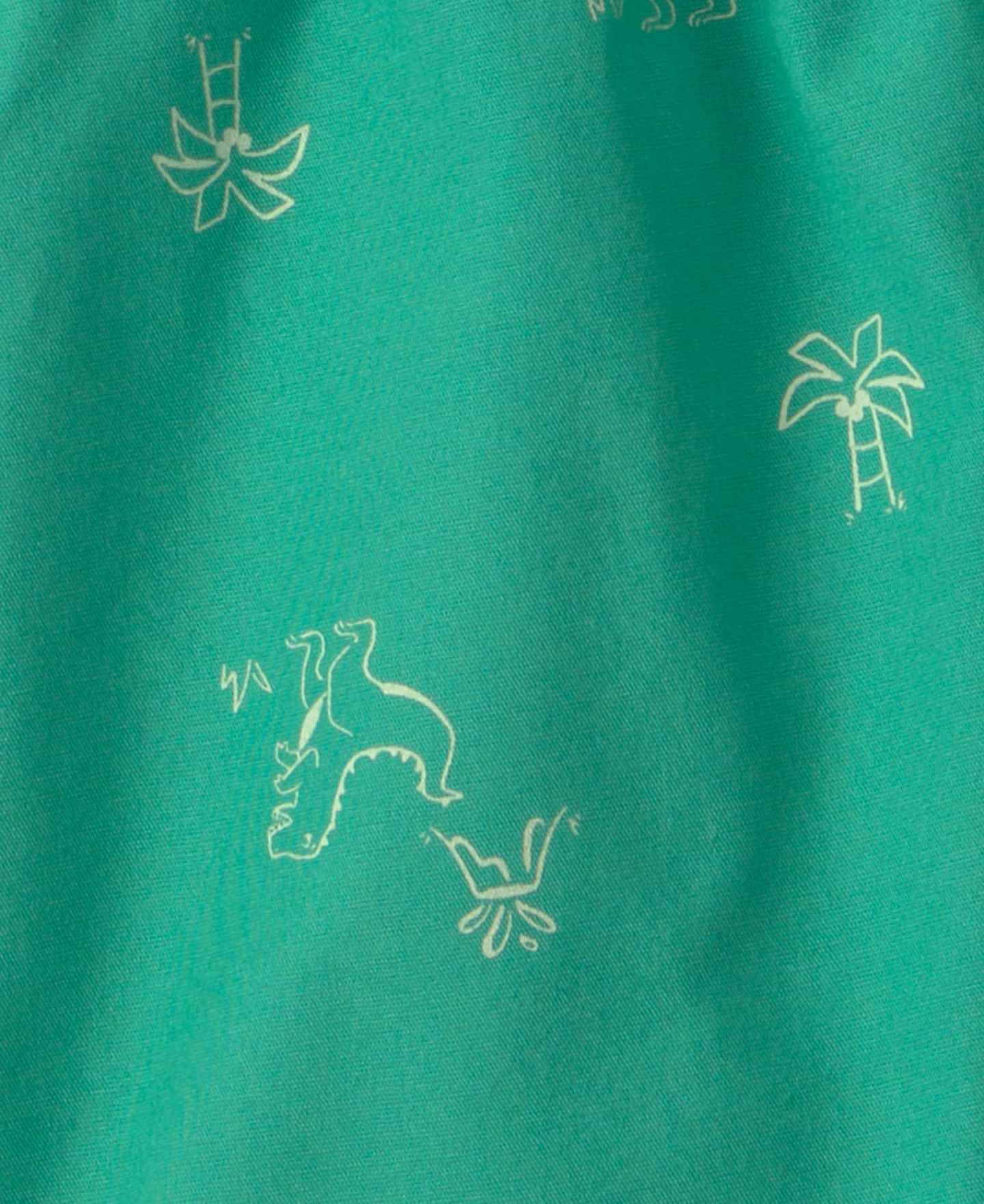 Комплект Carter's Dinosaur T-Shirt and Shorts, 2-Piece Set для мальчиков, цвет: Зелёный — фото 3