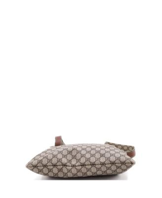 Large Web Loop Flat Messenger GG Coated Canvas