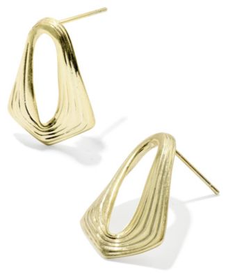 14k Gold Over Brass Kira Stud Earrings