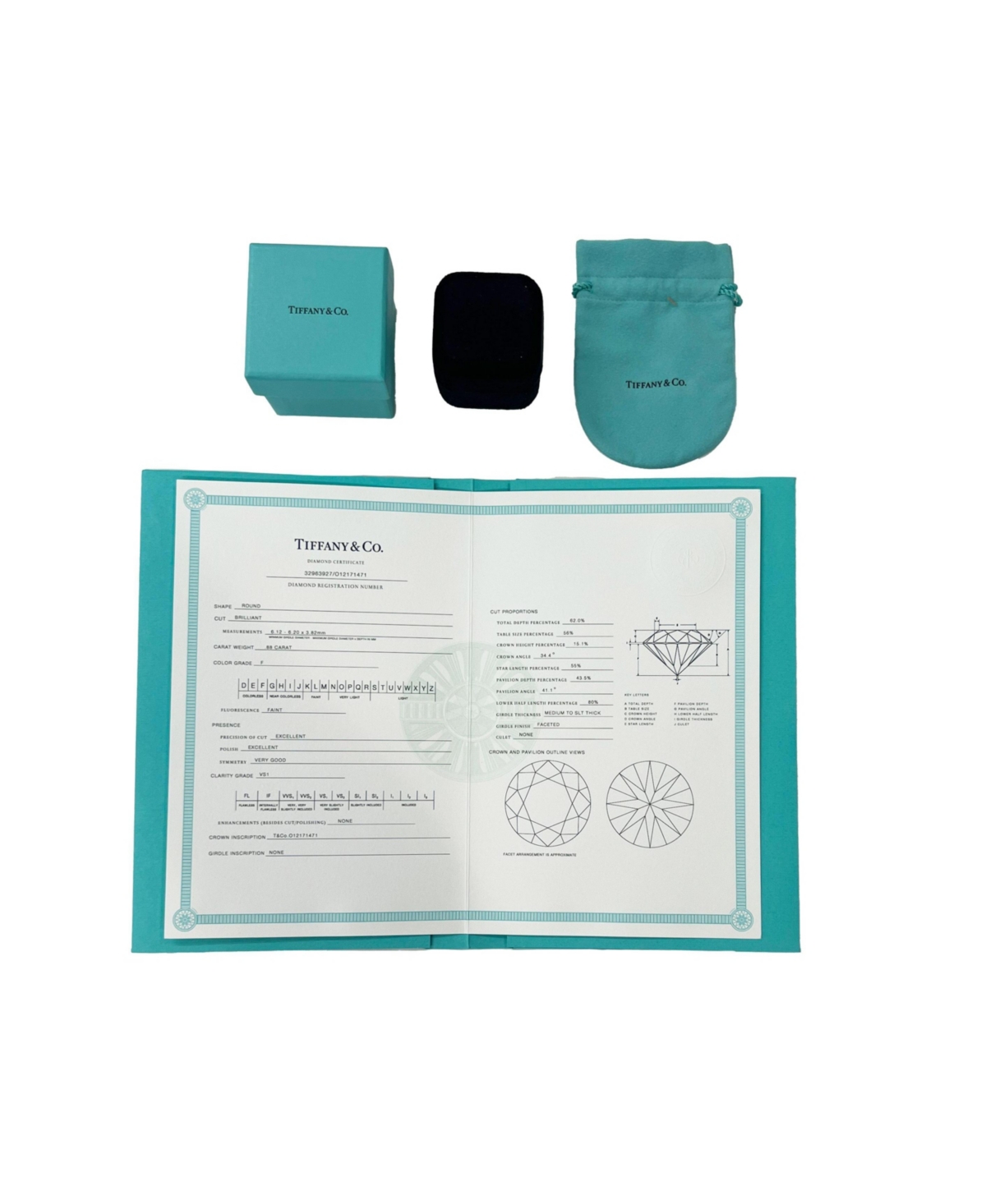 Pre-Owned Tiffany & Co ct Round Brilliant Diamond Engagement Ring