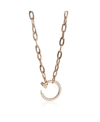 Rose Gold Diamond Juste Un Clou Necklace