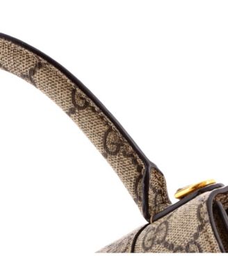 Small x Balenciaga The Hacker Project Hourglass Top Handle Bag GG Coated Canvas