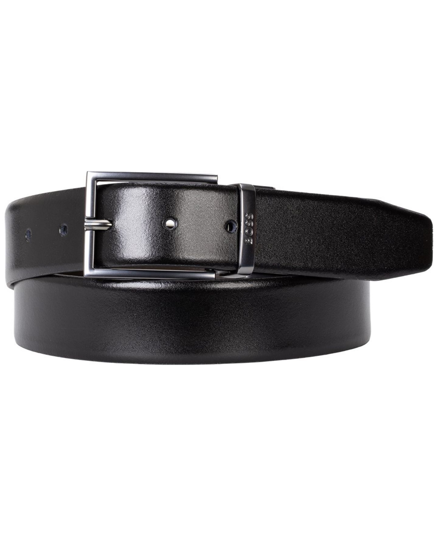Мужской кожаный ремень Hugo Boss Otano 35 мм, цвет: Чёрный — фото 1
