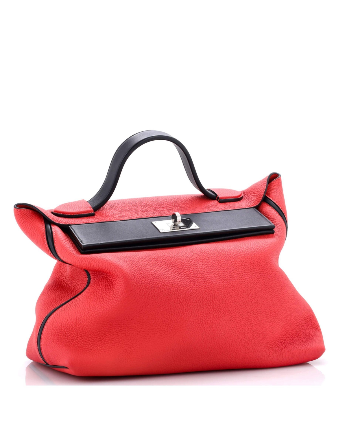 Pre-Owned HERMES 35 24/24 Bag Bicolor Togo with Swift