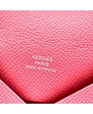 Pre-Owned HERMES Calvi Duo Card Holder Epsom