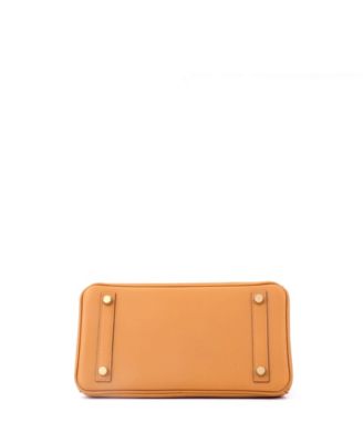 Birkin 25 Handbag Brown Swift with Gold Hardware