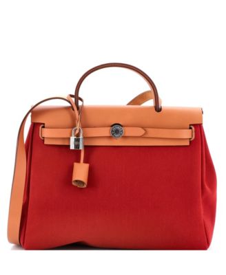 31 Herbag Zip Leather and Toile