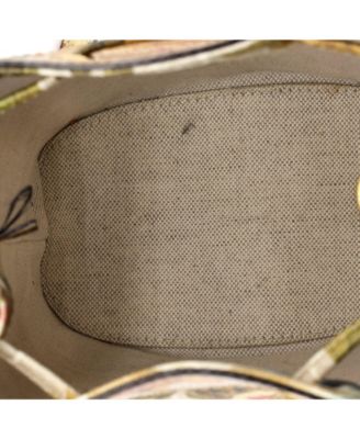 Mini Ophidia Bucket Bag Water Flora GG Coated Canvas