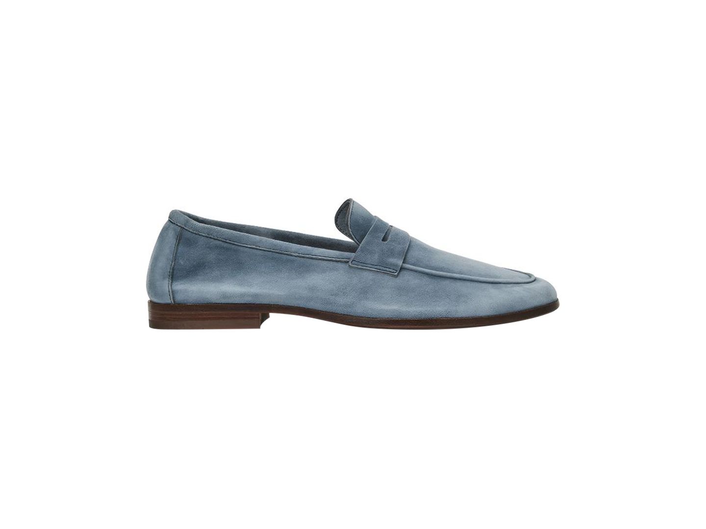 Мужские туфли Aquatalia Slip-On Round-Toe, цвет: Замшевый — фото 2