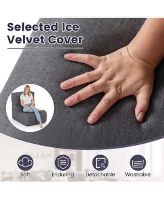 Floor Chair Lazy Sofa with Detachable Headrest Cushion