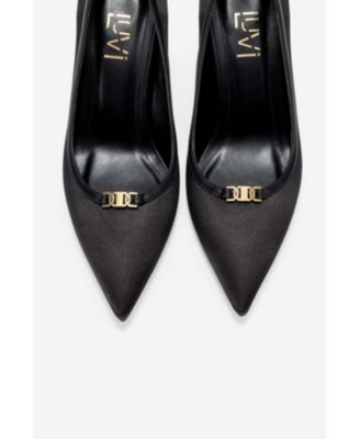 Womens Milos Buckle Pointed Toe Pump