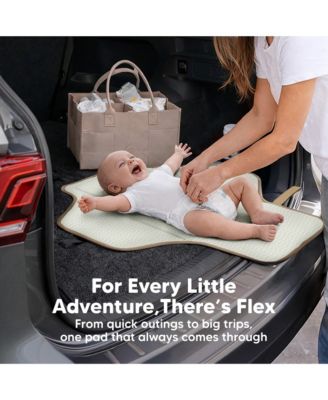 Flex Portable Changing Pad for Baby, Travel, Foldable Large Waterproof Baby Diaper Changing Mat for Diaper Bag