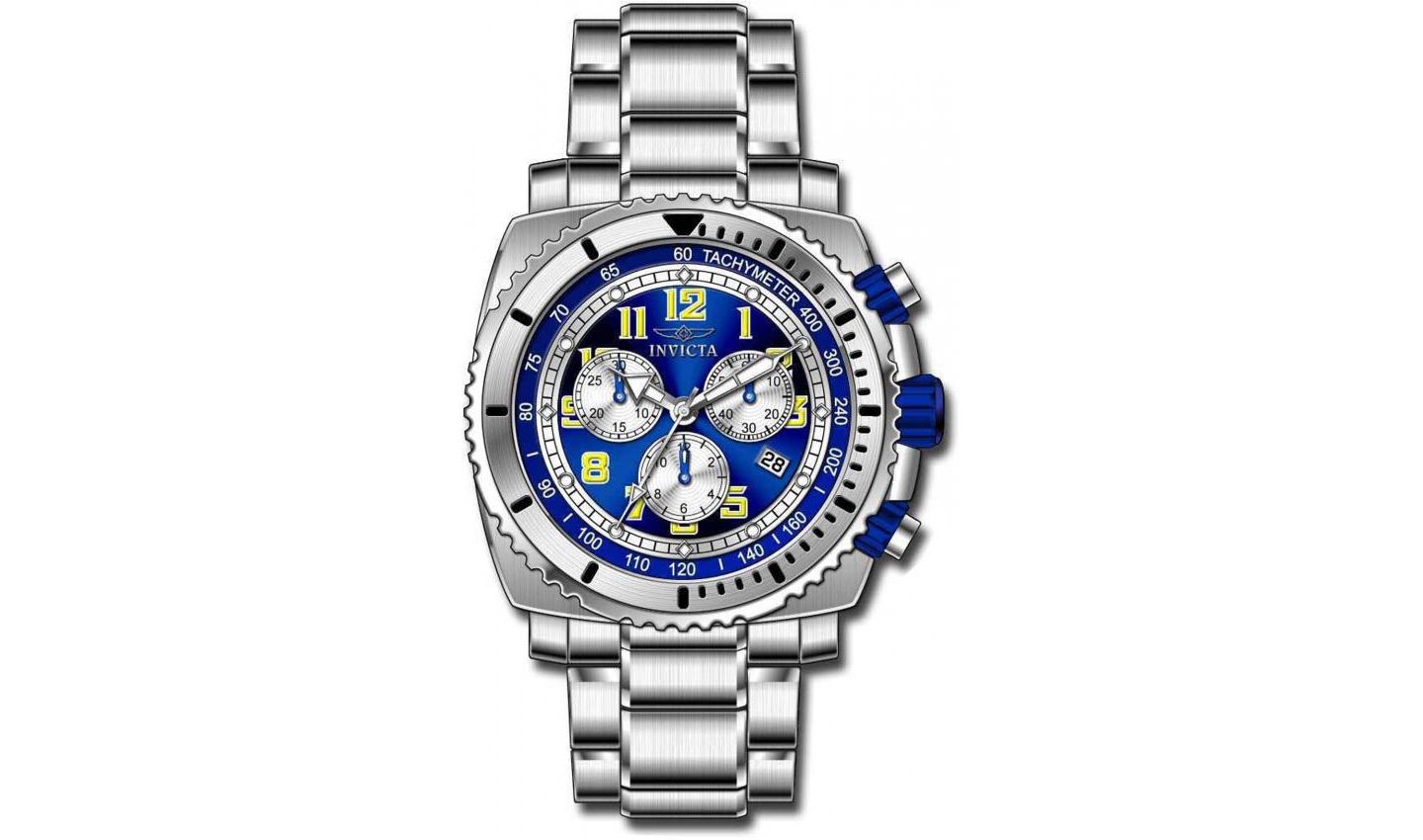 Мужские часы Invicta 0617 Specialty Quartz Chronograph Dial, цвет: Серебряный — фото 3